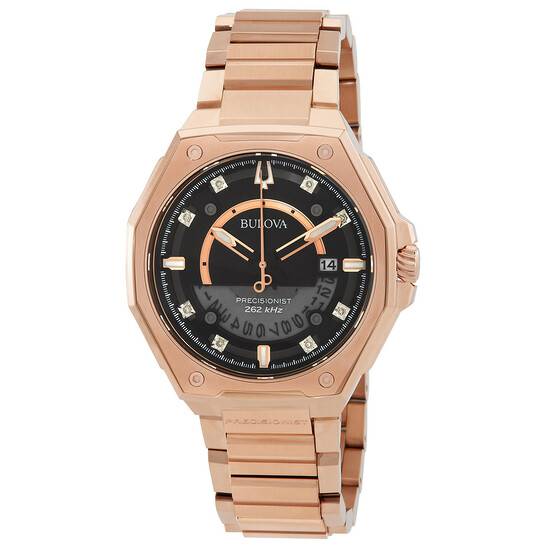 Relógio Bulova Precisionist X Quartzo Diamante Preto Masculino 97D129