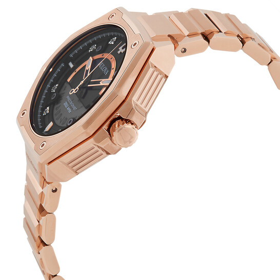 Relógio Bulova Precisionist X Quartzo Diamante Preto Masculino 97D129