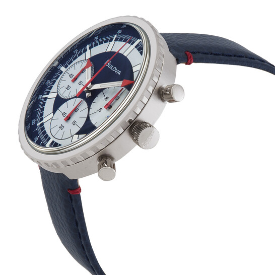Relógio Bulova Cronógrafo C Quartzo Branco Masculino 96A283