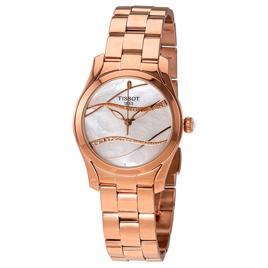 Relógio Tissot T-Wave Madrepérola Diamante Feminino T112.210.33.111.00