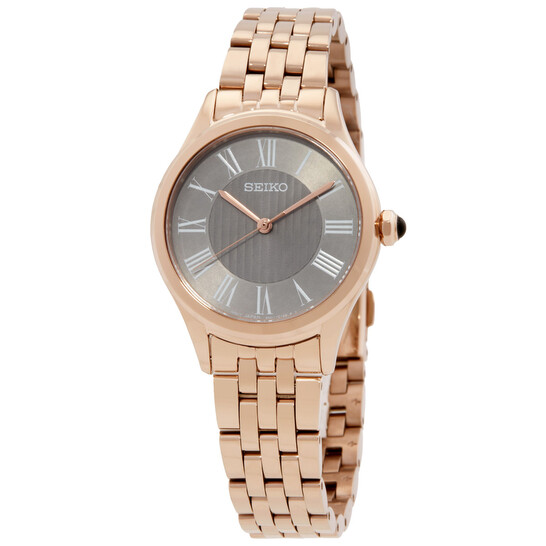 Relógio Seiko Classic Quartzo Cinza Feminino SUR614P1