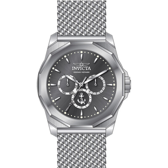Relógio Invicta Ocean Voyage GMT Quartzo Gunmetal Masculino 46250
