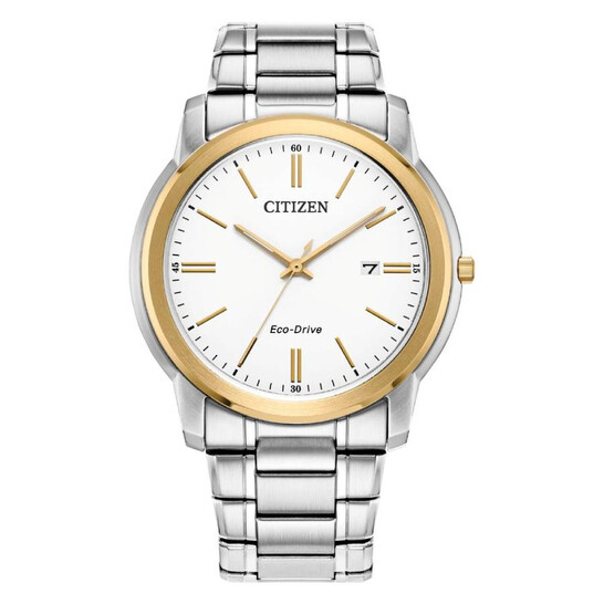 Relógio Citizen Eco-Drive Branco Masculino AW1219-53A