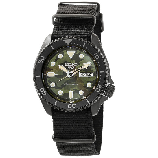 Relógio Seiko 5 Sports Automático Camuflagem Verde Masculino SRPJ37K1