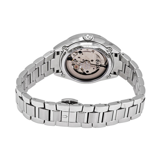 Relógio Bulova Automático Diamante Prata Feminino 96P181