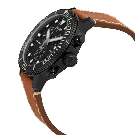 Relógio Tissot Seastar 1000 Cronógrafo Quartzo Preto Masculino T1204173605100