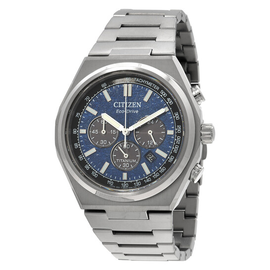 Relógio Citizen Zenshin Cronógrafo Azul Masculino CA4610-85L