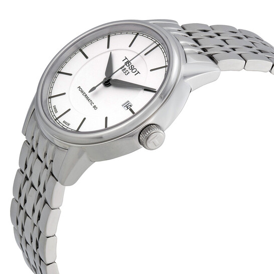Relógio Tissot T Classic Powermatic Automático Branco Masculino T0854071101100