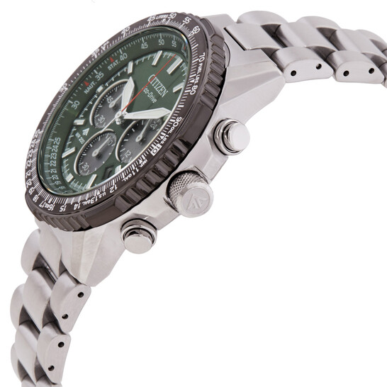 Relógio Citizen Promaster Navihawk Cronógrafo Verde Caqui Masculino CA4664-60W