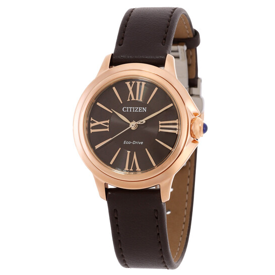 Relógio Citizen L Ceci Eco-Drive Marrom Feminino EM1163-09X
