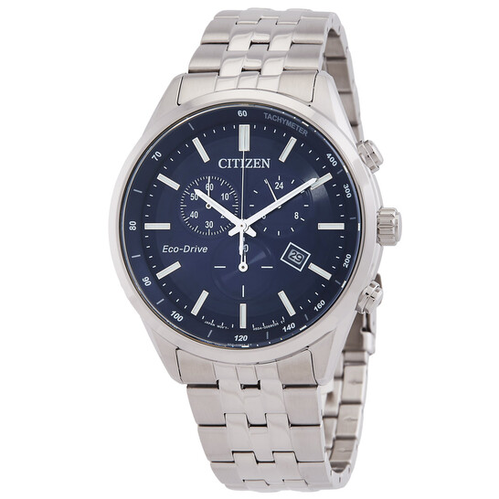 Relógio Citizen Cronógrafo Eco-Drive Azul Masculino AT2570-56L
