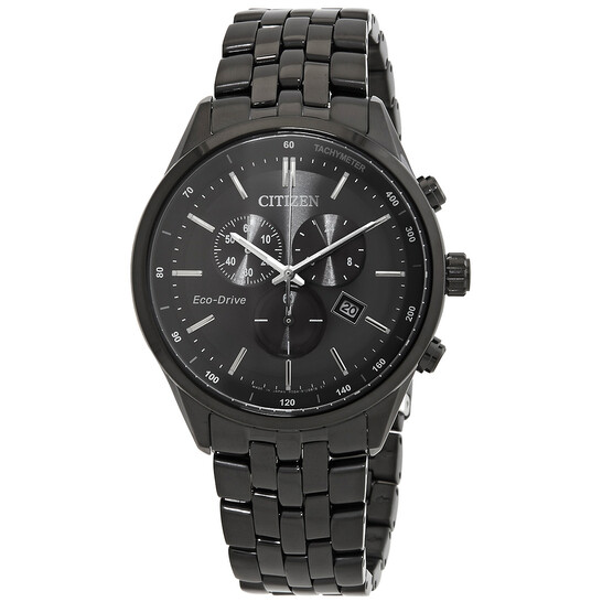 Relógio Citizen Eco-Drive Cronógrafo Preto Masculino AT2145-86E