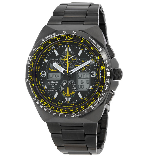 Relógio Citizen Promaster Skyhawk A-T Cronógrafo GMT Preto Masculino JY8127-59E