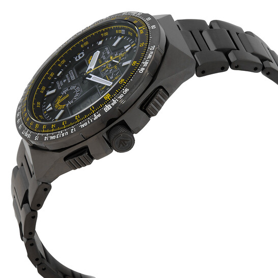 Relógio Citizen Promaster Skyhawk A-T Cronógrafo GMT Preto Masculino JY8127-59E