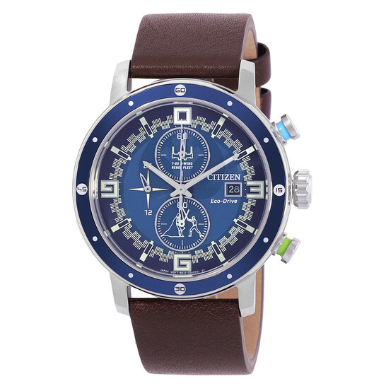Relógio Citizen Luke Skywalker Cronógrafo Azul Masculino CA0768-07W