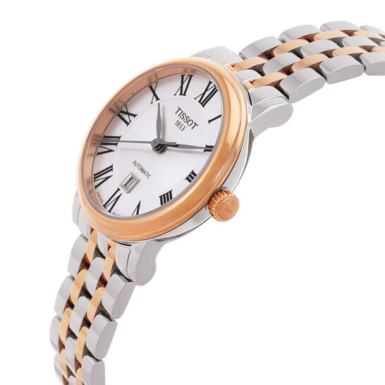 Relógio Tissot Carson Automático Prata Bicolor Feminino T122.207.22.033.00