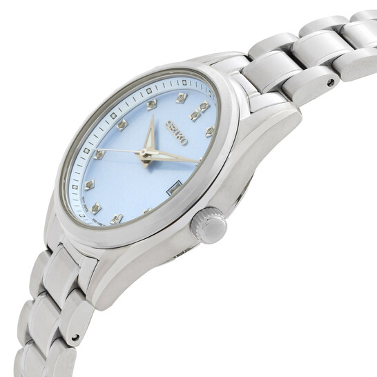 Relógio Seiko Diamante Quartzo Azul Feminino SUR581P1