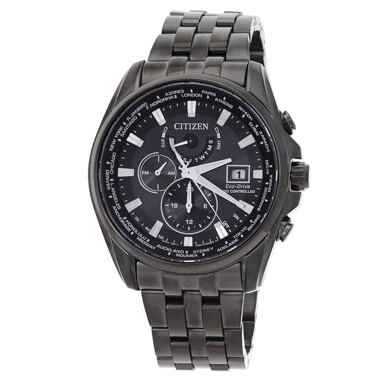 Relógio Citizen Perpétuo Alarme Cronógrafo Quartzo Preto Masculino AT9127-80E