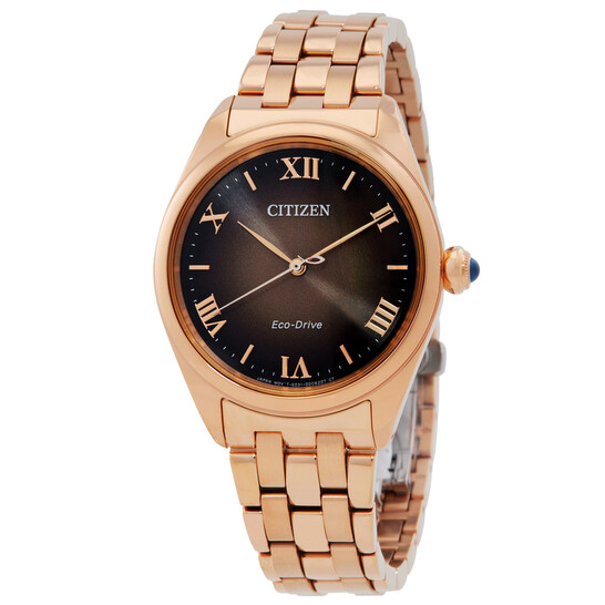 Relógio Citizen L Classic Eco-Drive Marrom Feminino EM1143-81Z