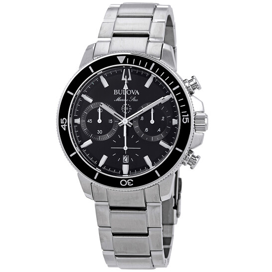 Relógio Bulova Marine Star Cronógrafo Preto Masculino 96B272