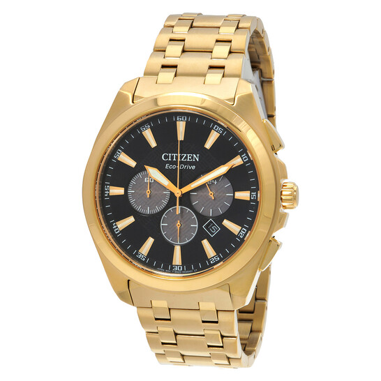Relógio Citizen Peyten Cronógrafo Preto Masculino CA4512-50E