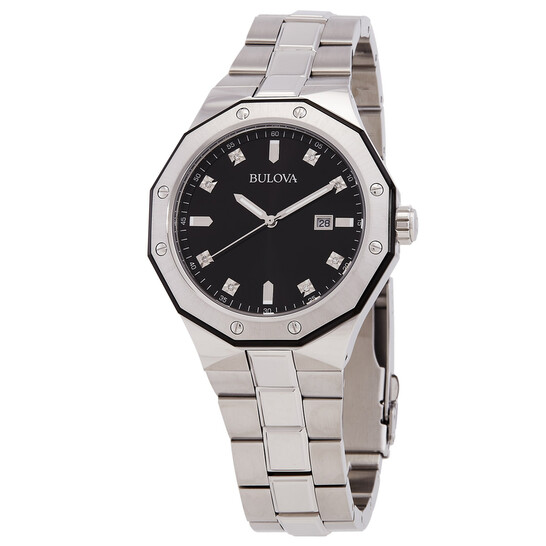 Relógio Bulova Marine Star Diamante Aço Masculino 98D103