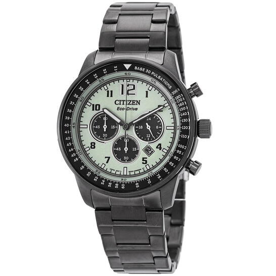 Relógio Citizen Cronógrafo Eco-Drive Verde Masculino CA4507-84X