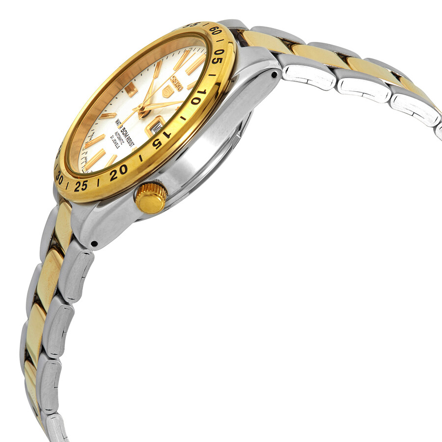 5 Automatic White Dial