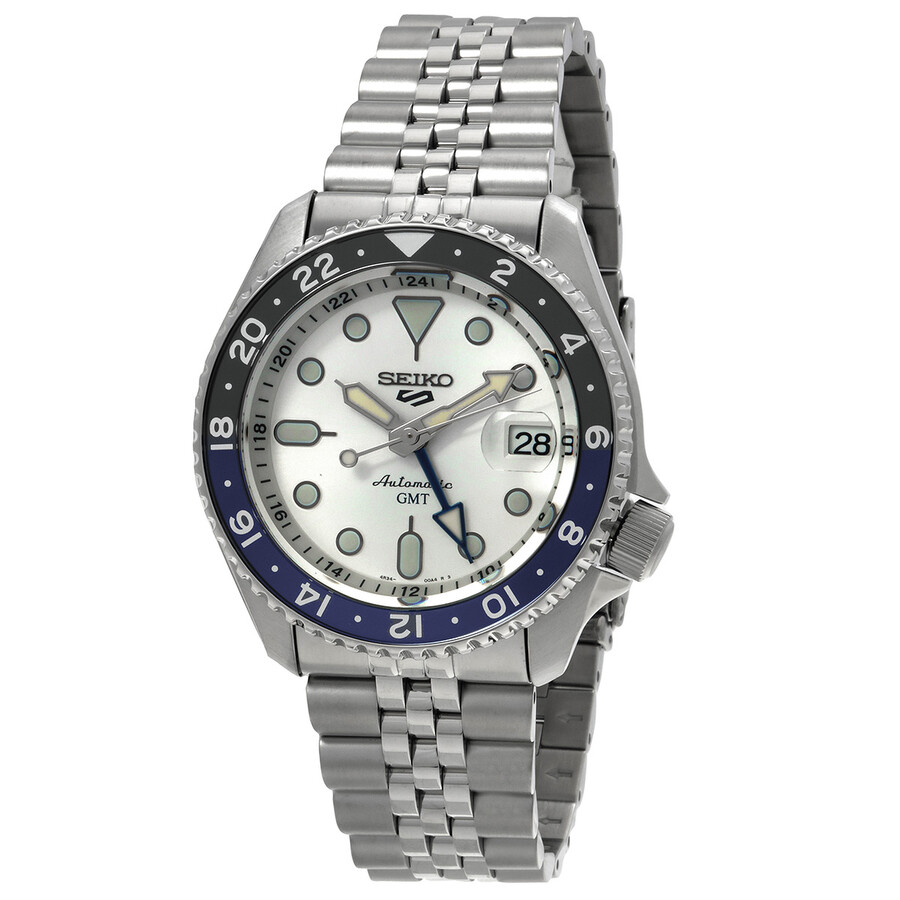 5 Sports GMT Automatic Silver Dial Batman Bezel 's